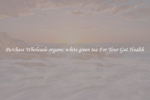 Purchase Wholesale organic white green tea For Your Gut Health 