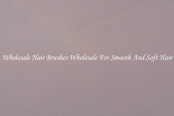 Wholesale Hair Brushes Wholesale For Smooth And Soft Hair
