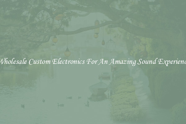 Wholesale Custom Electronics For An Amazing Sound Experience
