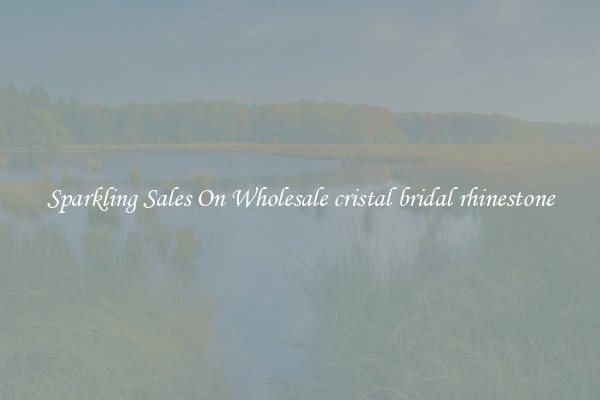 Sparkling Sales On Wholesale cristal bridal rhinestone