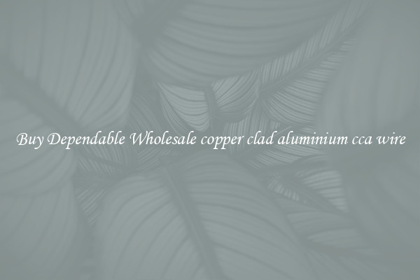 Buy Dependable Wholesale copper clad aluminium cca wire